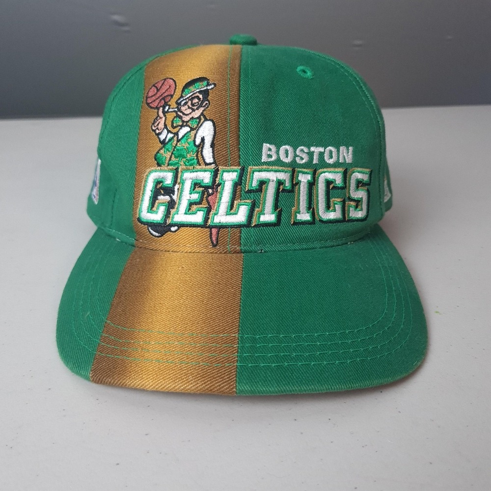 Vntg Sports Specialties Boston Celtics Hat Cap Snap Back One Size NBA Basketball